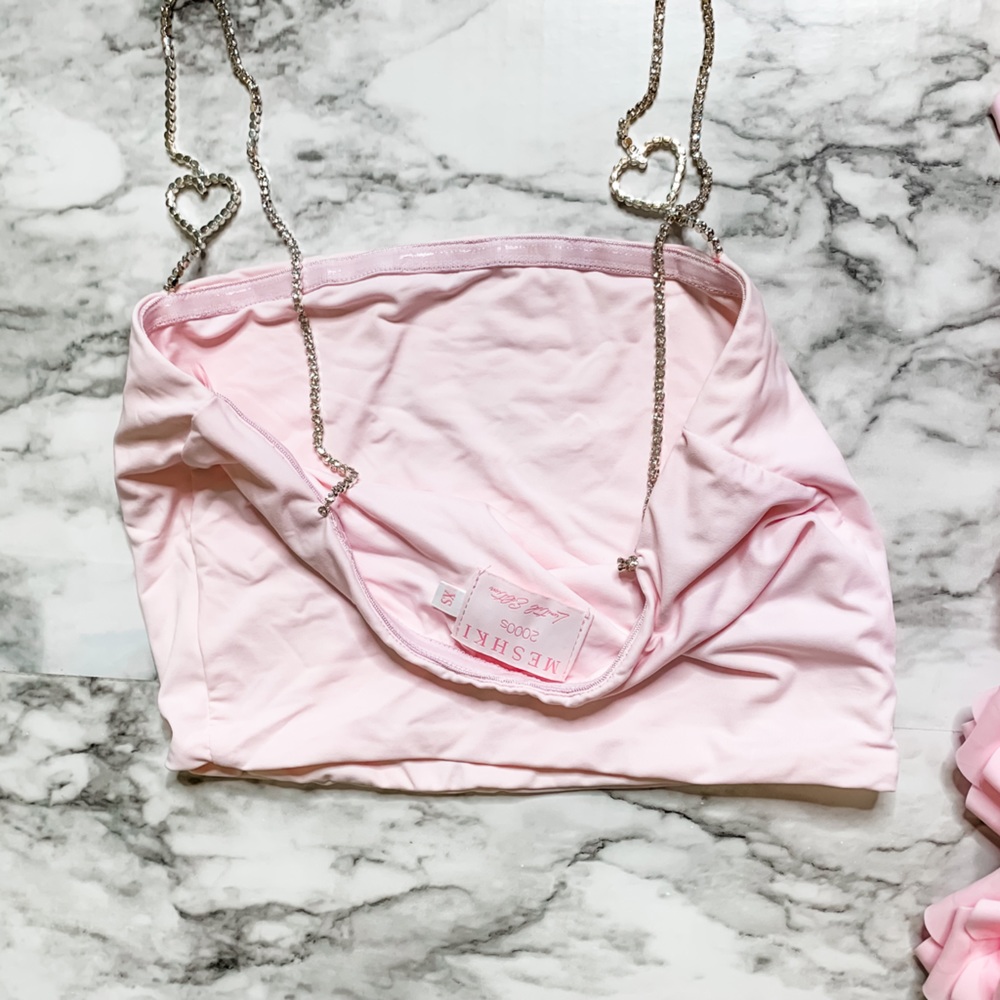 Meshki Heart Chain Strap Crop Top 💘 - Picture 14 of 15
